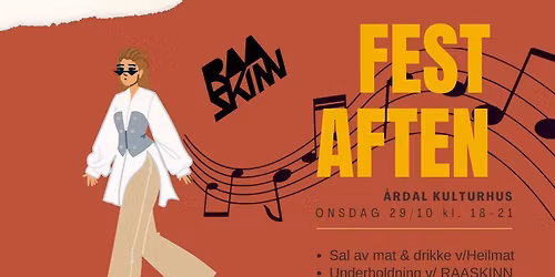 FESTAFTEN 29. OKTOBER \u2728