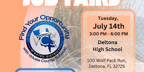 2026 VCS Summer Job Fair - Deltona High School