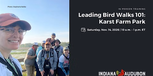 Leading Bird Walks 101: Karst Farm Park