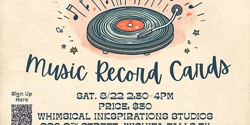 Whimsical Crafts: Music Record Cards
