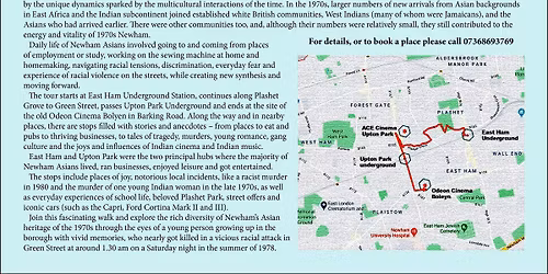 Discover Newham\u2019s Asian Heritage: A 1970s Walking Tour, Friday, 17 July '26