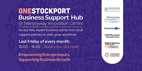 FREE BUSINESS ADVICE @ One Stockport Business Support Hub 28.08.2026