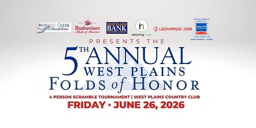 5TH ANNUAL FOLDS OF HONOR GOLF TOURNAMENT