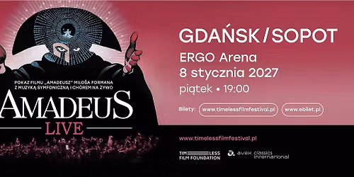 Amadeus Live \u2013 pokaz filmu Milo\u0161a Formana z muzyk\u0105 symfoniczn\u0105 i ch\u00f3raln\u0105 na \u017cywo