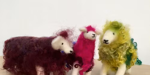 Needle Felted Funky Sheep