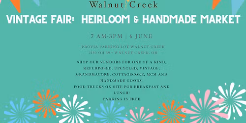 Vintage Fair:  Heirloom & Handmade Market