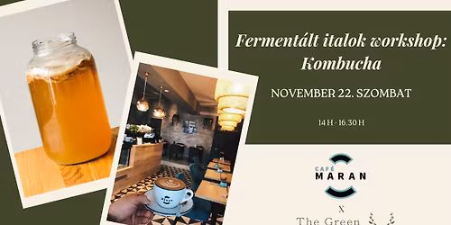 Őszi kombucha workshop - The Green Sommelier x Cafe Maran 