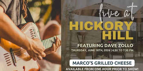 Live @ Hickory Hill with Dave Zollo!