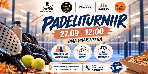 27.09 Padel 3 grupis - oma paarilisega