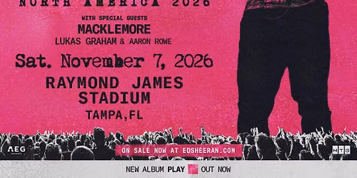 Ed Sheeran Tampa Tickets