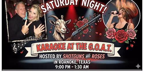 Karaoke at the G.O.A.T.