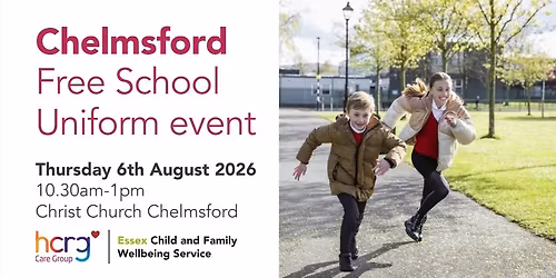 Free School Uniform Event: Chelmsford