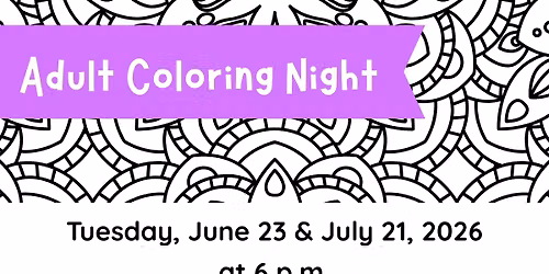 Adult Coloring Night