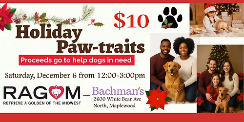 Holiday Paw-traits at Bachman's (Maplewood, MN)