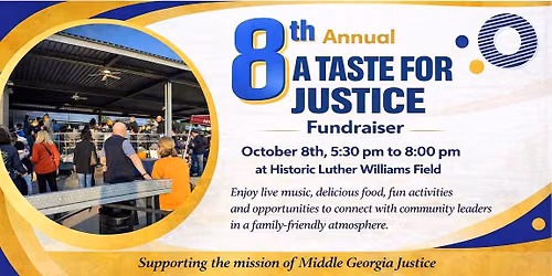 8th Annual A Taste for Justice Fundraiser Event