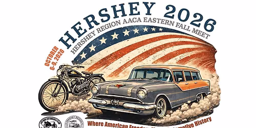 AACA Annual Eastern Fall Meet at Hershey, Oct 6-9, 2026