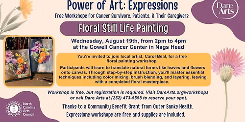 August Expressions Workshop - Floral Painting with Carol Beal