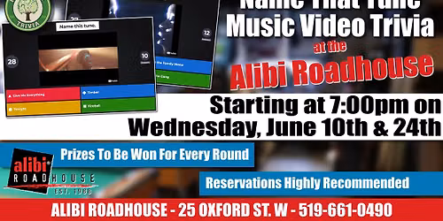 Name That Tune Music Video at the Alibi Roadhouse