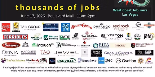 Las Vegas Job Fair. Over 50 employers and thousands of jobs!