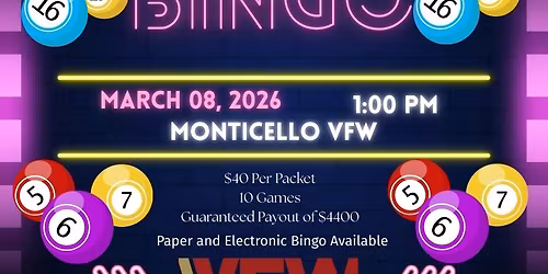 March 8th 2K Bingo