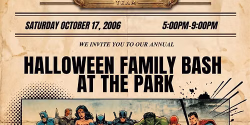 Halloween Family Bash at the Park