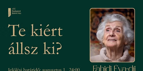 FAHIDI \u00c9VA-D\u00cdJ \/ Jel\u00f6l\u00e9si id\u0151szak