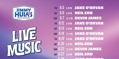 Kick Back & Catch a Vibe, Live Music in June at Jimmy Hula's \ud83c\udfb6\ud83e\udd19