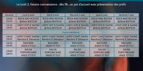 Stage de danse - Un \u00e9t\u00e9 \u00e0 Pontarlier - 2026