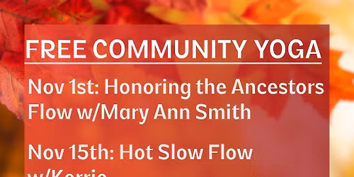 Free Community Yoga at EHC