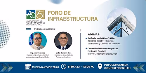 Foro de Infraestructura con l\u00edderes de AAA, Telecomunicaciones y LUMA