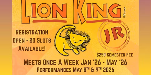 SPRING 2026 WPAA PRODUCTION CLASS \u2013 REGISTRATION NOW OPEN!