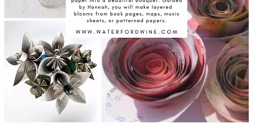 Sip & Create: Paper Flower Bouquets - Delafield