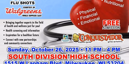 Health Fair Latino Family Expo 2025 Free Flu Shot at Expo