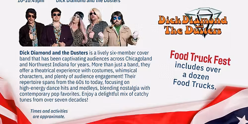 Mokena July 3 Celebration and Food Truck Fest with Dick Diamond and the Dusters
