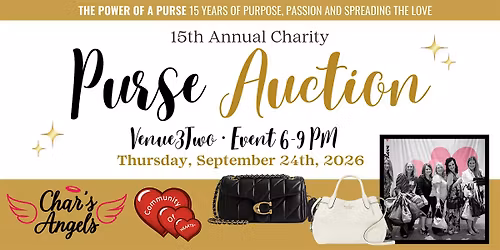 15th Annual Purse Auction for Community Of Hearts hosted by Char\u2019s Angels