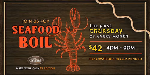 SEAFOOD BOIL @ THE DRUID IRISH PUB
