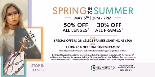 Spring Into Summer Eyewear Event