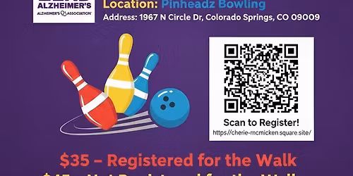 Color Pin Bowling Fundraiser benefitting Colorado Springs Walk to End Alzheimer's