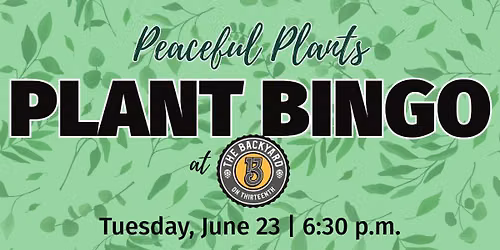 Plant Bingo with Peaceful Plants