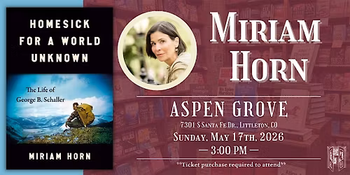 Miriam Horn Live at Tattered Cover Aspen Grove