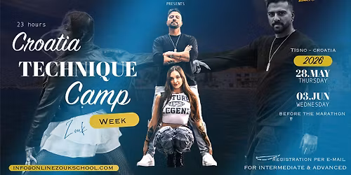 23h Croatia Technique Camp with Tiago & Emilia | Croatia Zouk Marathon Warm up