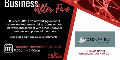 Business After Five - Cedarview Retirement Living