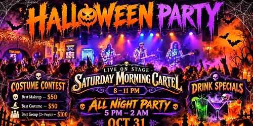 Pyramid\u2019s Halloween Party featuring Saturday Morning Cartel