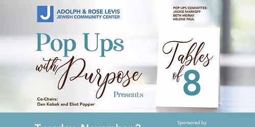 Pop Ups with Purpose presents Tables of 8