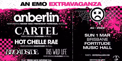 An Emo Extravaganza \/\/ Brisbane \/\/ Feat. Anberlin, Cartel, Hot Chelle Rae & more \/\/ Fortitude 