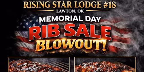 Memorial Day Rib Sale Blowout!