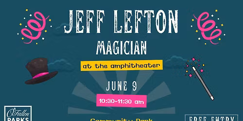 Magician at the Community Park Amphitheater