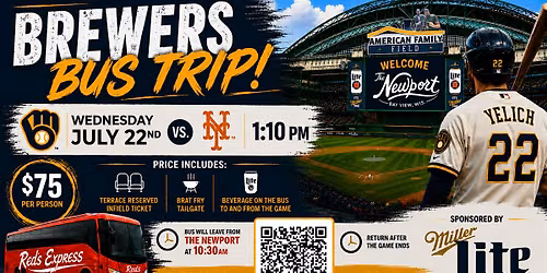 Newport Brewers Bus Trip & Tailgate