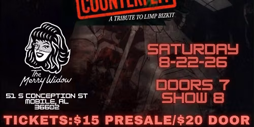 Reanimation with special guest Counterfeit @ The Merry Widow
