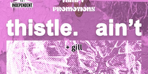 thistle. \/ Ain't Co-headline
